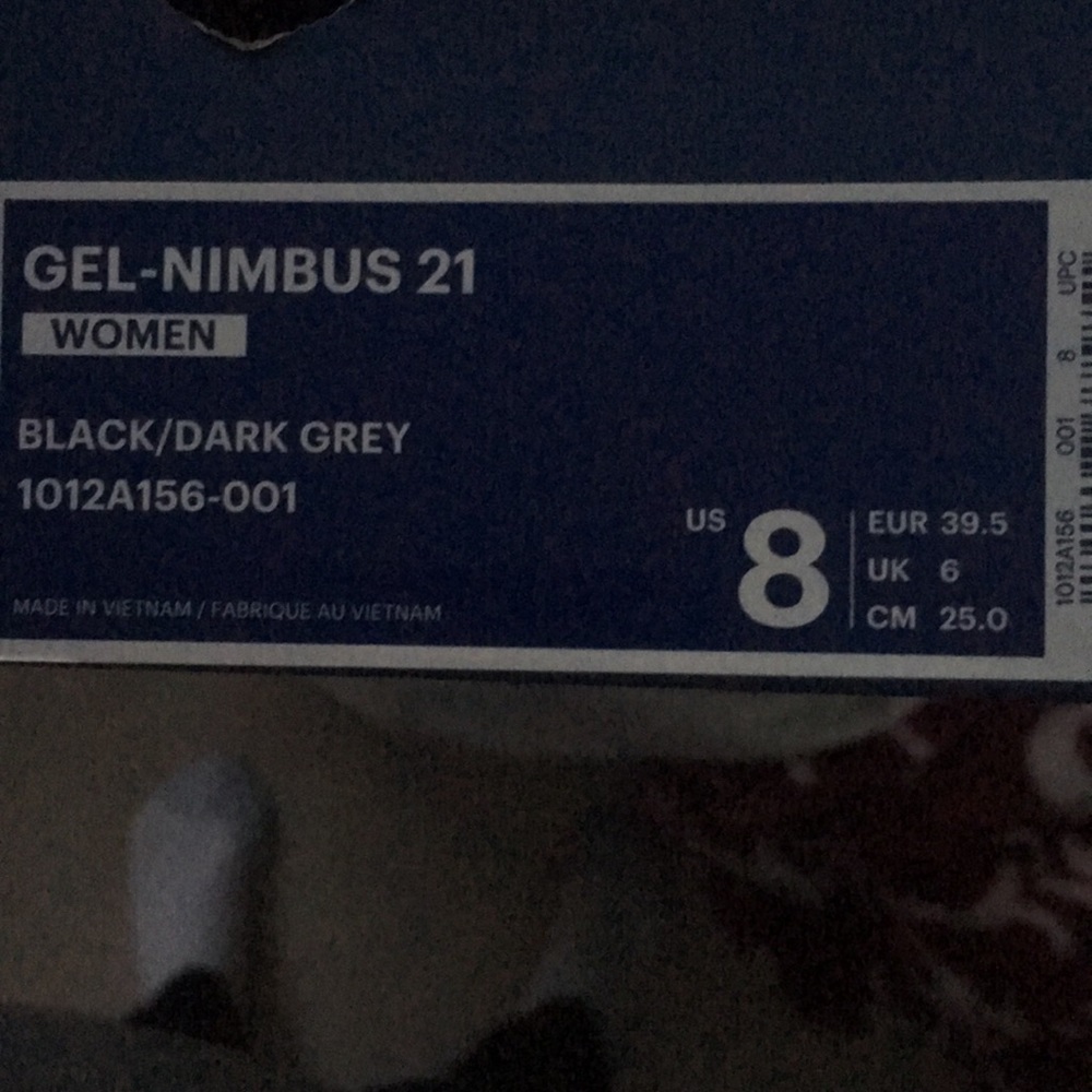 ASIC Gel Nimbus 21 - black size 8